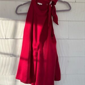Ecru Vibrant Red Garment